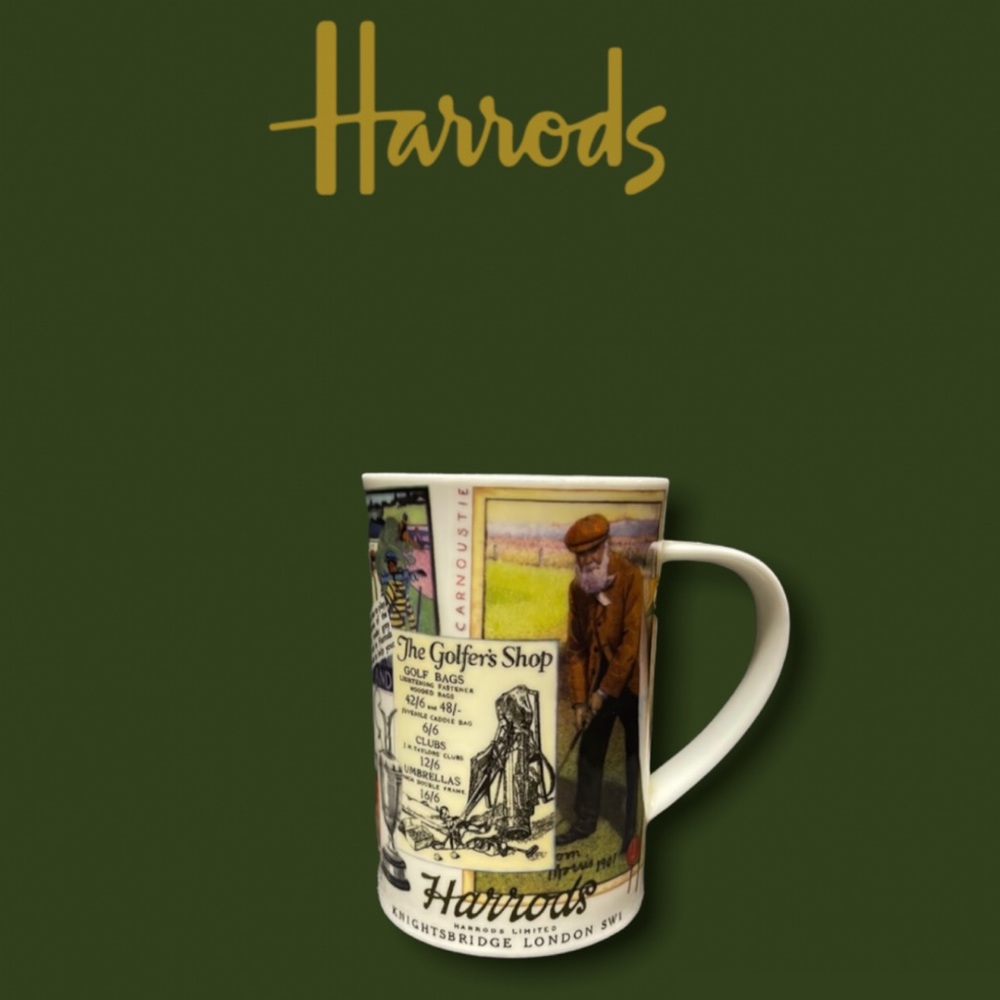 Harrod’s Knightsbridge London Golfer’s Shop Bone China Mug